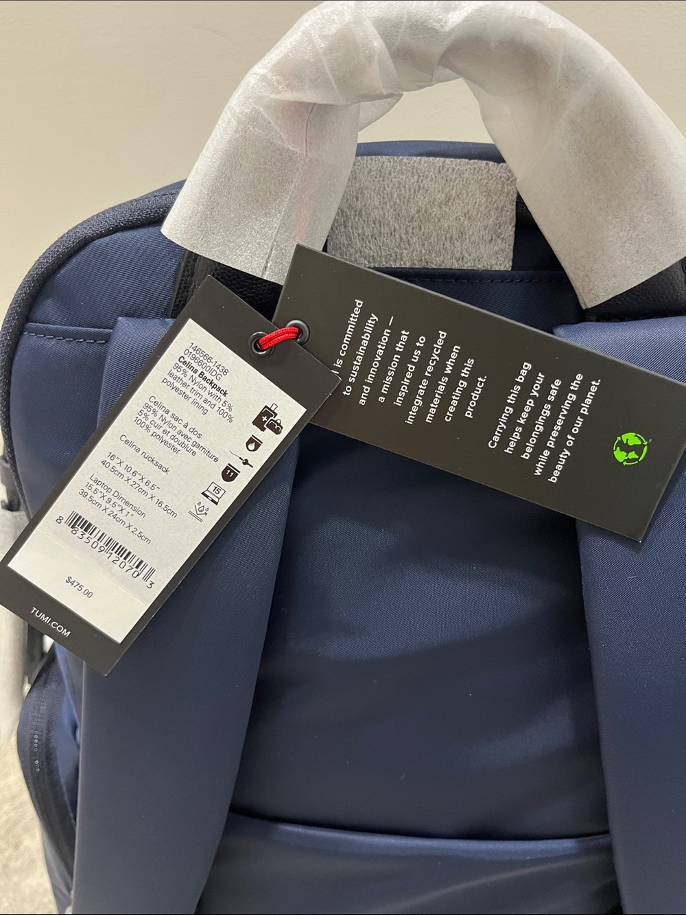 NEW Tumi Voyageur Celina Backpack -indigo (navy blue) - Picture 8 of 17